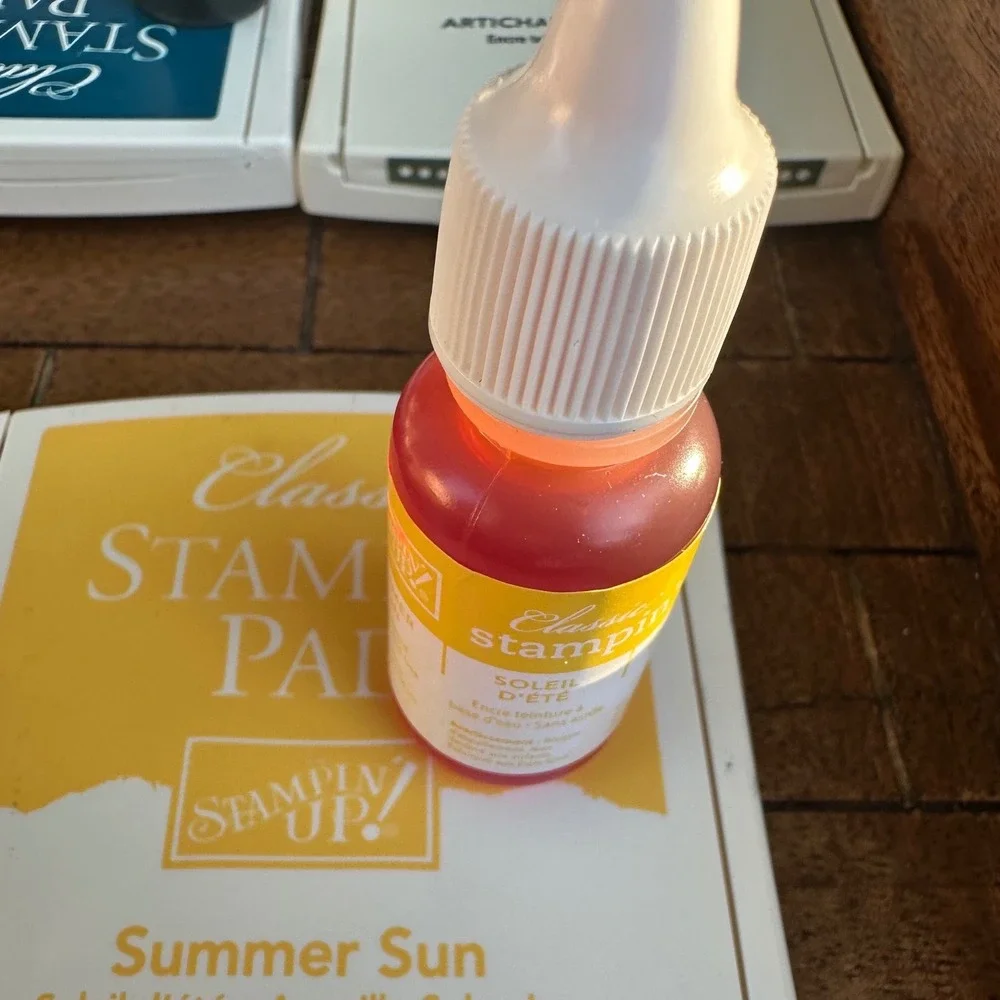 Stampin Up Summer Sun Classic Stampin Pad and Ink Refill Set Water Based Dye Ink
